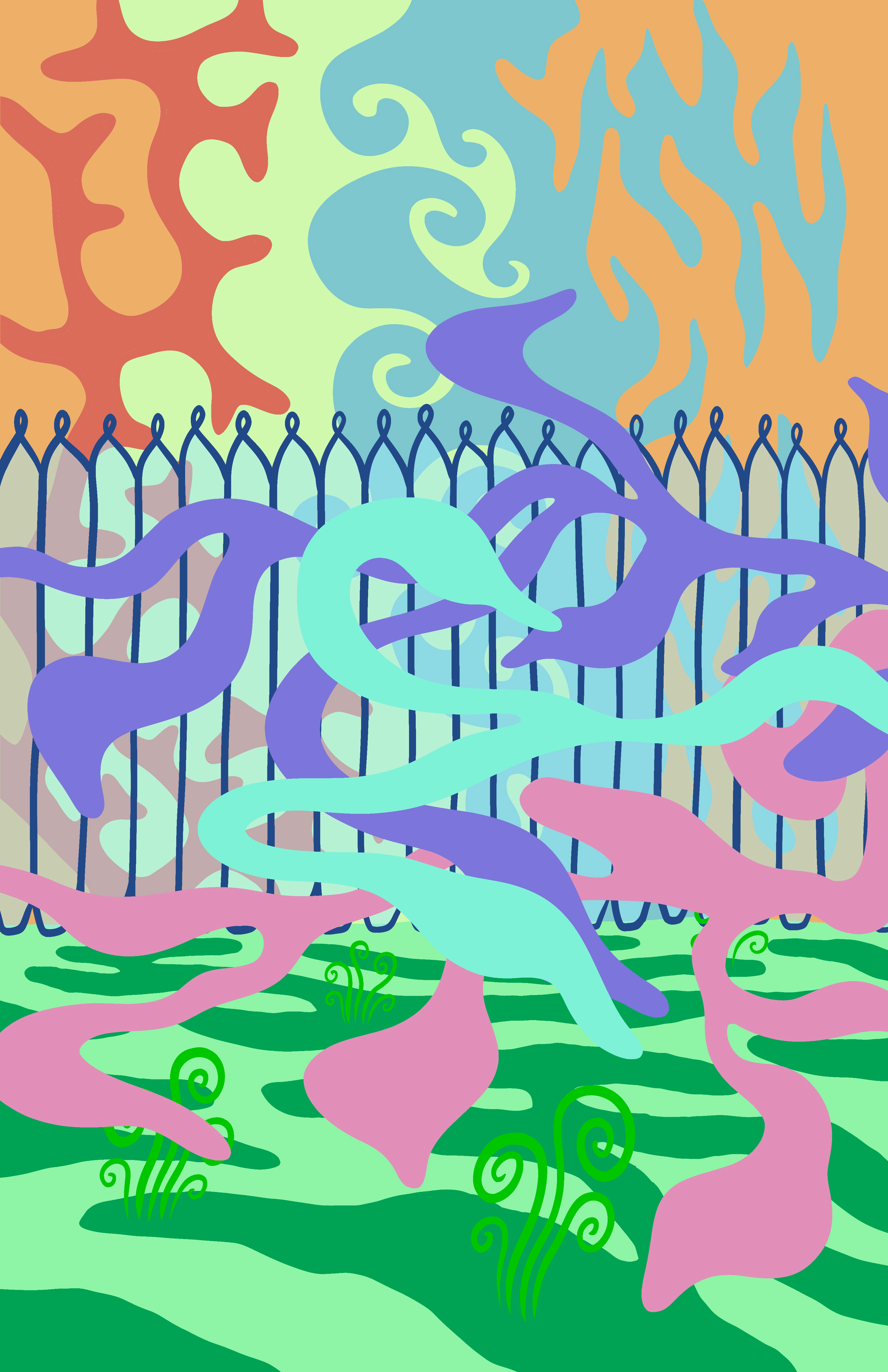 Background Image; a large drawing, by Sebastian